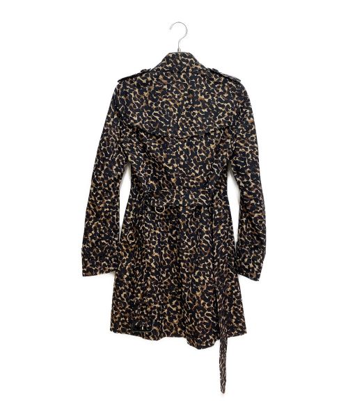 BURBERRY LONDON（バーバリーロンドン）BURBERRY LONDON (バーバリー ロンドン) レオパードプリントトレンチコート ブラウン サイズ:36 未使用品の古着・服飾アイテム