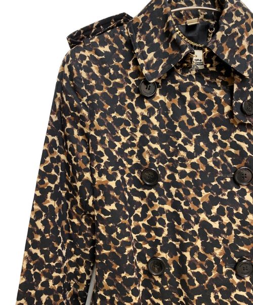 BURBERRY LONDON（バーバリーロンドン）BURBERRY LONDON (バーバリー ロンドン) レオパードプリントトレンチコート ブラウン サイズ:36 未使用品の古着・服飾アイテム