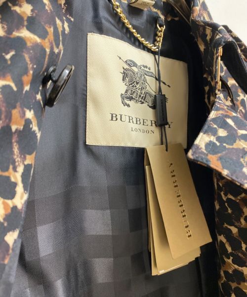BURBERRY LONDON（バーバリーロンドン）BURBERRY LONDON (バーバリー ロンドン) レオパードプリントトレンチコート ブラウン サイズ:36 未使用品の古着・服飾アイテム