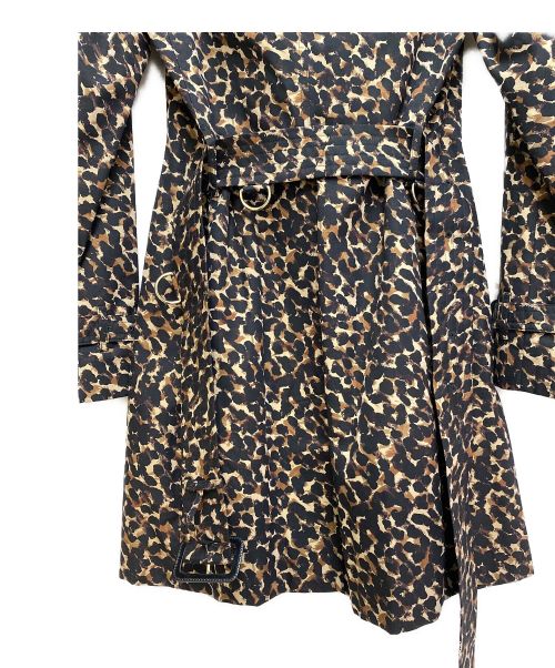BURBERRY LONDON（バーバリーロンドン）BURBERRY LONDON (バーバリー ロンドン) レオパードプリントトレンチコート ブラウン サイズ:36 未使用品の古着・服飾アイテム