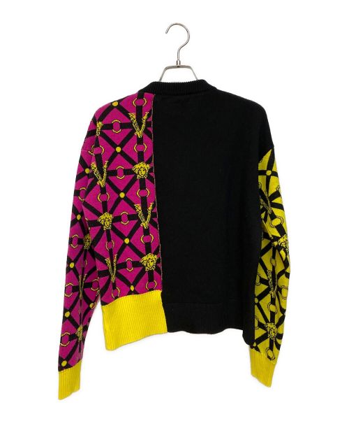 VERSACE（ヴェルサーチ）VERSACE (ヴェルサーチェ) Jumper Sweater Patchwork マルチカラー サイズ:36 未使用品の古着・服飾アイテム