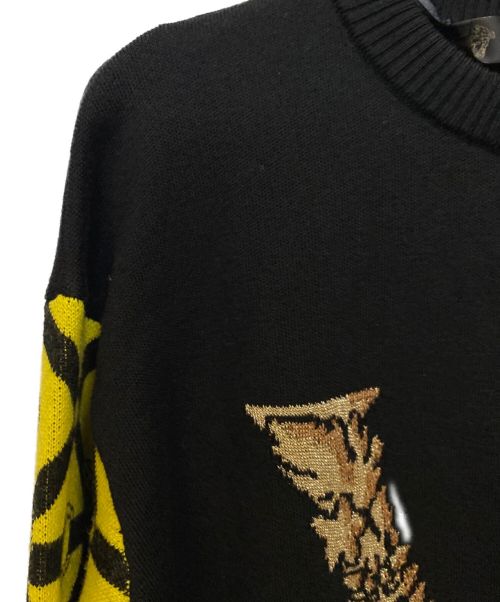 VERSACE（ヴェルサーチ）VERSACE (ヴェルサーチェ) Jumper Sweater Patchwork マルチカラー サイズ:36 未使用品の古着・服飾アイテム