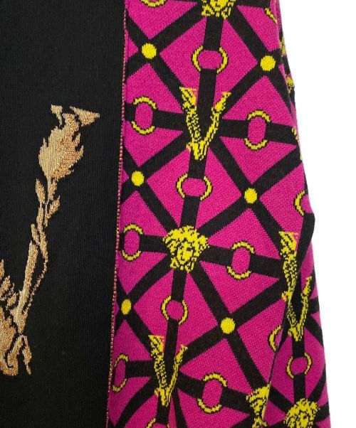 VERSACE（ヴェルサーチ）VERSACE (ヴェルサーチェ) Jumper Sweater Patchwork マルチカラー サイズ:36 未使用品の古着・服飾アイテム