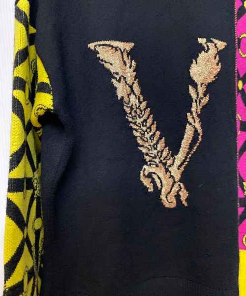 VERSACE（ヴェルサーチ）VERSACE (ヴェルサーチェ) Jumper Sweater Patchwork マルチカラー サイズ:36 未使用品の古着・服飾アイテム