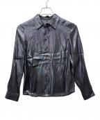 GUCCIグッチ）の古着「コーティングシャツ」｜ブラック