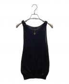 GUCCIグッチ）の古着「ノースリーブニット」｜ブラック