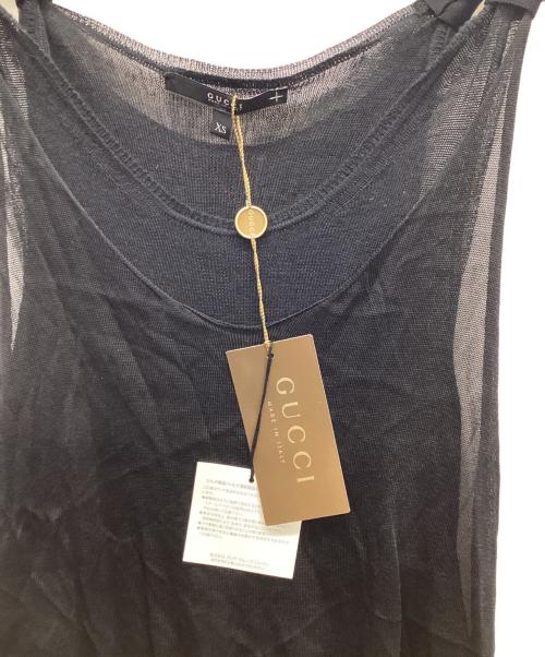 GUCCI（グッチ）GUCCI (グッチ) ノースリーブニット ブラック サイズ:XSの古着・服飾アイテム