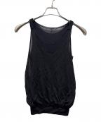 GUCCIグッチ）の古着「ノースリーブニット」｜ブラック