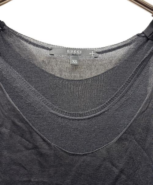 GUCCI（グッチ）GUCCI (グッチ) ノースリーブニット ブラック サイズ:XSの古着・服飾アイテム