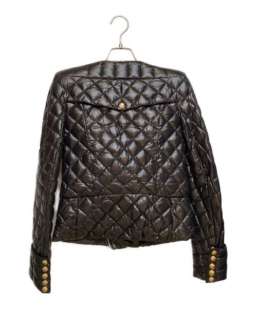 BALMAIN（バルマン）BALMAIN (バルマン) 2WAYジップキルティングジャケット ブラック サイズ:36の古着・服飾アイテム