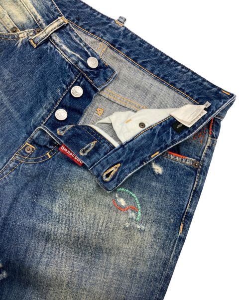 DSQUARED2（ディースクエアード）DSQUARED2 (ディースクエアード) デニムパンツ ブルー サイズ:46の古着・服飾アイテム
