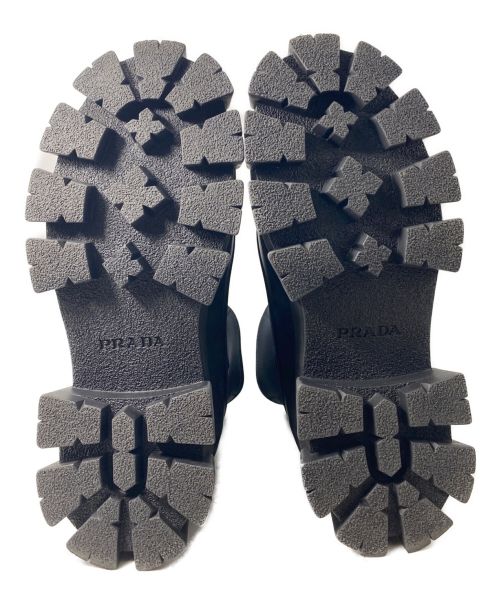 PRADA（プラダ）PRADA (プラダ) 23AW モノリス Re-Nylon ギャバジンブーツ ブラック サイズ:8の古着・服飾アイテム