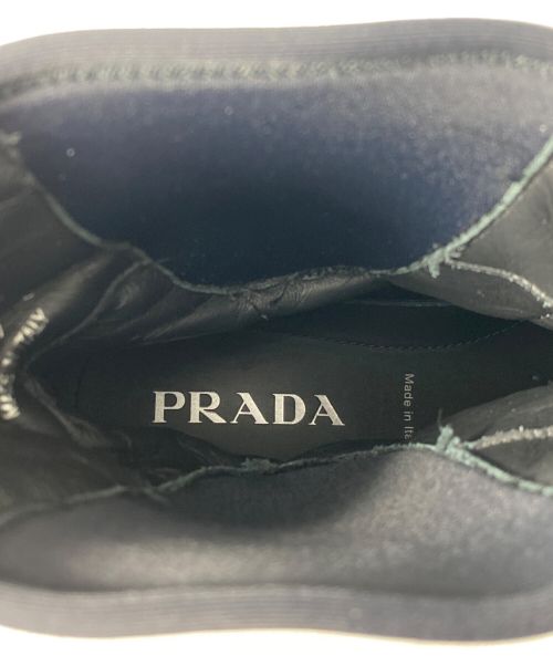 PRADA（プラダ）PRADA (プラダ) 23AW モノリス Re-Nylon ギャバジンブーツ ブラック サイズ:8の古着・服飾アイテム