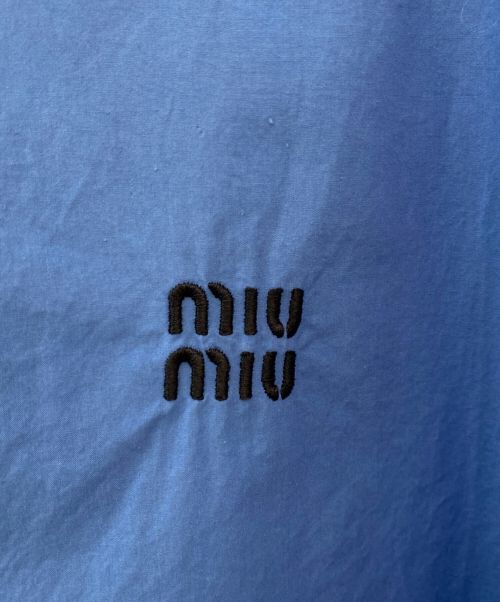MIU MIU（ミュウミュウ）MIU MIU (ミュウミュウ) コットンポプリンブラウス スカイブルー サイズ:41の古着・服飾アイテム