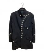 Yohji Yamamoto pour hommeヨウジヤマモト プールオム）の古着「白釦ジャケット」｜ブラック