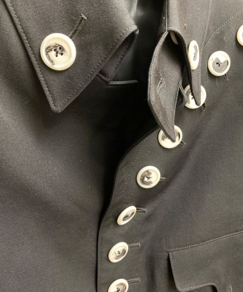 Yohji Yamamoto pour homme（ヨウジヤマモト プールオム）Yohji Yamamoto pour homme (ヨウジヤマモト プールオム) 白釦ジャケット ブラック サイズ:2の古着・服飾アイテム