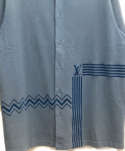 LOUIS VUITTON（ルイ ヴィトン）LOUIS VUITTON (ルイ ヴィトン) 22SS カラコラムフロックプリント半袖シャツ ブルー サイズ:Mの古着・服飾アイテム