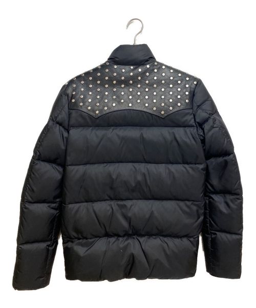 Saint Laurent Paris（サンローランパリ）Saint Laurent Paris (サンローランパリ) ヨークスタッズダウンジャケット/14AW/エディ期/Archive ブラック サイズ:44の古着・服飾アイテム