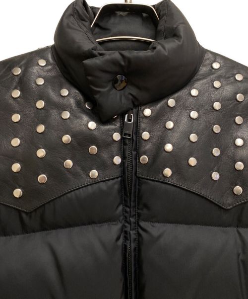 Saint Laurent Paris（サンローランパリ）Saint Laurent Paris (サンローランパリ) ヨークスタッズダウンジャケット/14AW/エディ期/Archive ブラック サイズ:44の古着・服飾アイテム