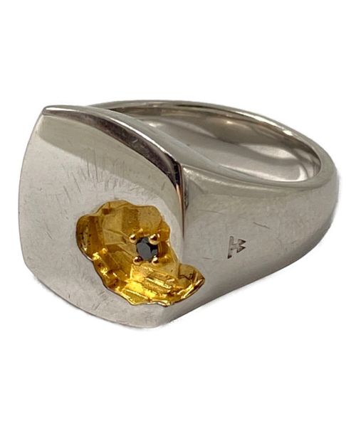 TOM WOOD（トムウッド）TOM WOOD (トムウッド) Mined Ring Large Black Diamond サイズ:Lの古着・服飾アイテム