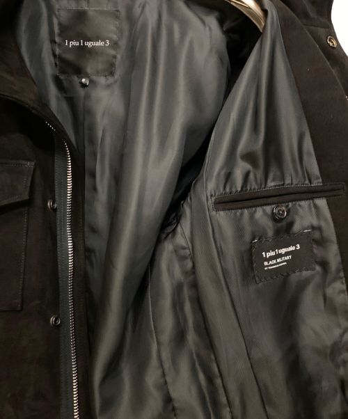 1piu1uguale3（ウノピュウノウグァーレトレ）1piu1uguale3 (ウノ ピゥ ウノ ウグァーレ トレ) M-65 FIELD JACKET ブラック サイズ:3の古着・服飾アイテム