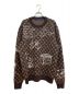 LOUIS VUITTON（ルイ ヴィトン）の古着「23AW モノグラムエンブロイダードニット」｜ブラウン