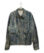 LOUIS VUITTONルイ ヴィトン）の古着「23SS モノグラムテーラードデニムジャケット」｜ネイビー