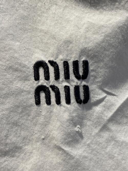 MIU MIU（ミュウミュウ）MIU MIU (ミュウミュウ) コットンポプリンブラウス ホワイト サイズ:41の古着・服飾アイテム