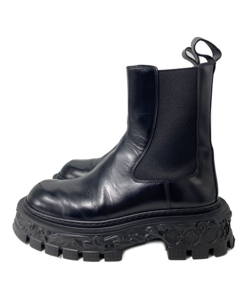 LOUIS VUITTON（ルイ ヴィトン）LOUIS VUITTON (ルイ ヴィトン) LV バロックラインサイドゴアブーツ ブラック サイズ:5 1/2の古着・服飾アイテム