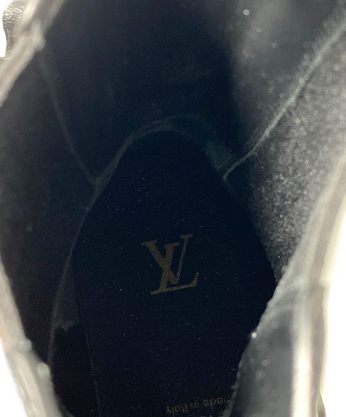 LOUIS VUITTON（ルイ ヴィトン）LOUIS VUITTON (ルイ ヴィトン) LV バロックラインサイドゴアブーツ ブラック サイズ:5 1/2の古着・服飾アイテム