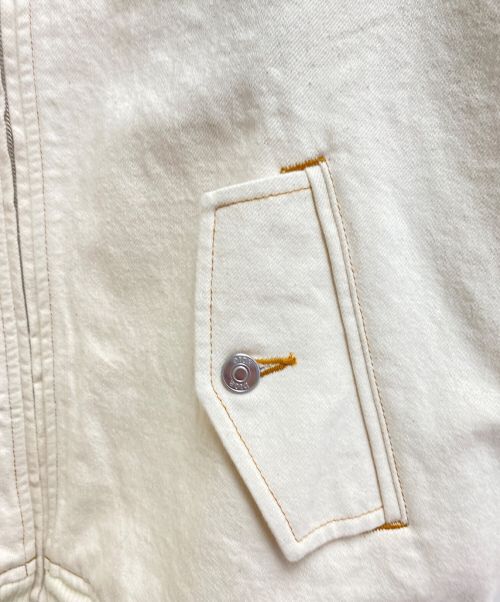 Dior（ディオール）Dior (ディオール) Denim Tears (デニムティアーズ) 23AW バックロゴコットンツイルジップジャケットブルゾン アイボリー サイズ:52の古着・服飾アイテム
