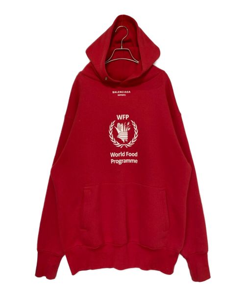BALENCIAGA（バレンシアガ）BALENCIAGA (バレンシアガ) パーカー レッド サイズ:Sの古着・服飾アイテム