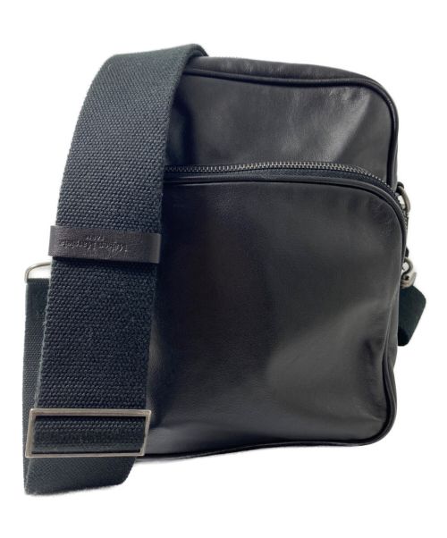Maison Margiela（メゾンマルジェラ）Maison Margiela (メゾンマルジェラ) レザーショルダーバッグ ブラック サイズ:-の古着・服飾アイテム