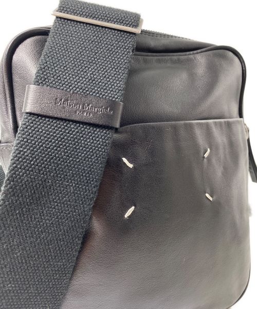 Maison Margiela（メゾンマルジェラ）Maison Margiela (メゾンマルジェラ) レザーショルダーバッグ ブラック サイズ:-の古着・服飾アイテム