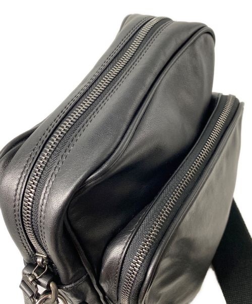 Maison Margiela（メゾンマルジェラ）Maison Margiela (メゾンマルジェラ) レザーショルダーバッグ ブラック サイズ:-の古着・服飾アイテム
