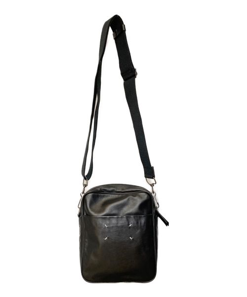 Maison Margiela（メゾンマルジェラ）Maison Margiela (メゾンマルジェラ) レザーショルダーバッグ ブラック サイズ:-の古着・服飾アイテム