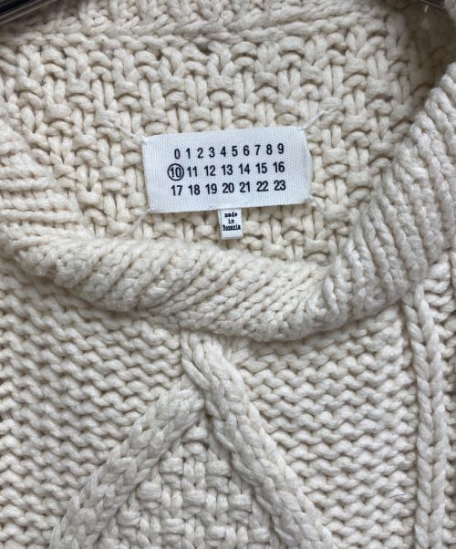 Maison Margiela（メゾンマルジェラ）Maison Margiela (メゾンマルジェラ) ケーブルニット ベージュ サイズ:Mの古着・服飾アイテム
