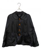 TAOタオ）の古着「23AW ラウンドカラーショートジャケット」｜ブラック
