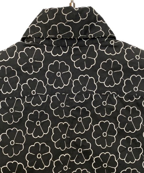 CHANEL（シャネル）CHANEL (シャネル) 花柄 八分袖 ブラウス ブラック サイズ:38の古着・服飾アイテム
