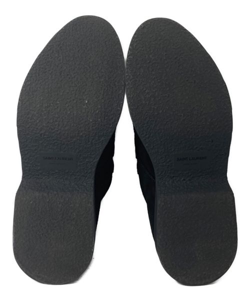Saint Laurent Paris（サンローランパリ）Saint Laurent Paris (サンローランパリ) テディダービースエードシューズ ブラック サイズ:40 1/2の古着・服飾アイテム