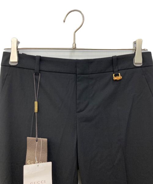 GUCCI（グッチ）GUCCI (グッチ) スラックス ブラック サイズ:36の古着・服飾アイテム