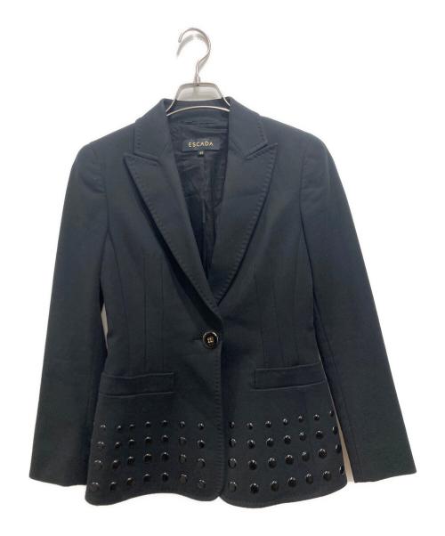 ESCADA（エスカーダ）ESCADA (エスカーダ) ピークドラペルジャケット ブラック サイズ:32の古着・服飾アイテム