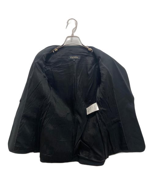 ESCADA（エスカーダ）ESCADA (エスカーダ) ピークドラペルジャケット ブラック サイズ:32の古着・服飾アイテム
