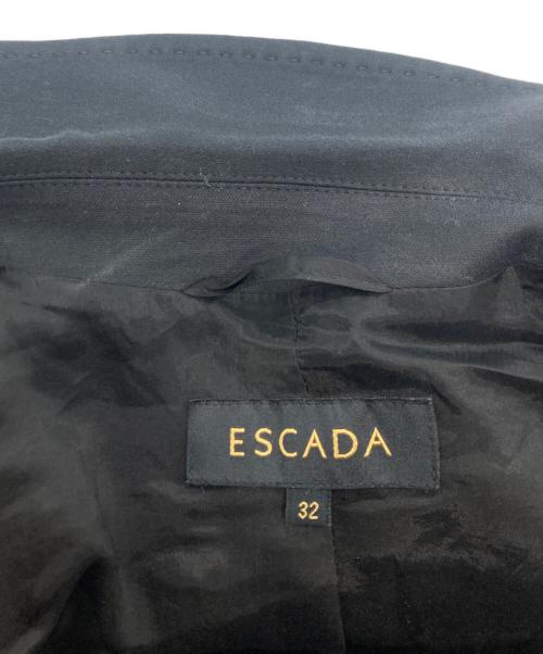 ESCADA（エスカーダ）ESCADA (エスカーダ) ピークドラペルジャケット ブラック サイズ:32の古着・服飾アイテム