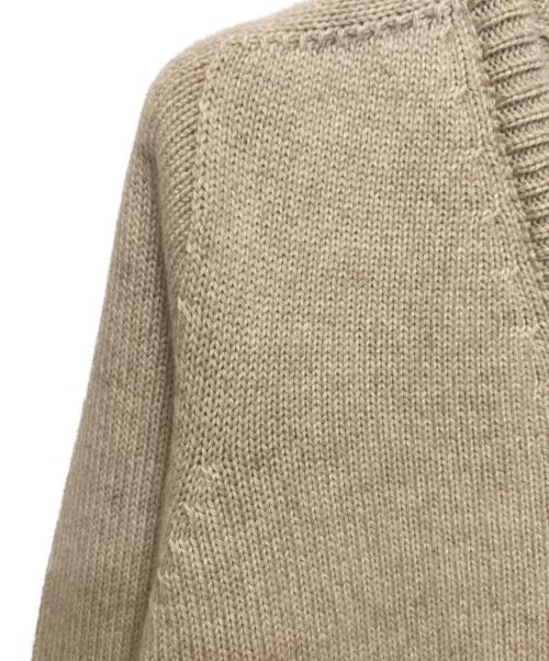 CELINE（セリーヌ）CELINE (セリーヌ) Vネックカシミアニット ベージュ サイズ:XSの古着・服飾アイテム