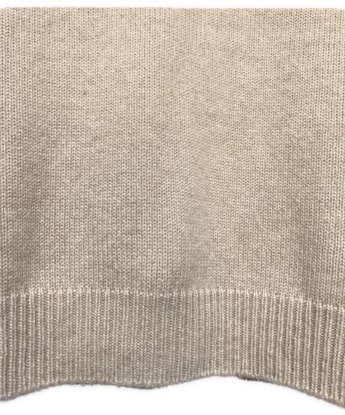 CELINE（セリーヌ）CELINE (セリーヌ) Vネックカシミアニット ベージュ サイズ:XSの古着・服飾アイテム