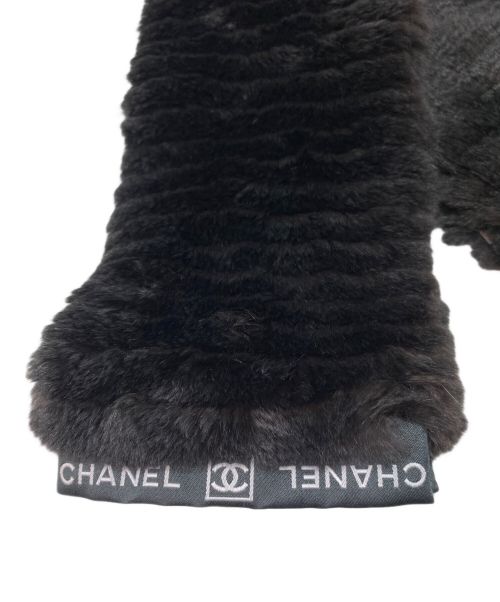 CHANEL（シャネル）CHANEL (シャネル) Orylag fur muffler（オリラグファーマフラー） ブラックの古着・服飾アイテム