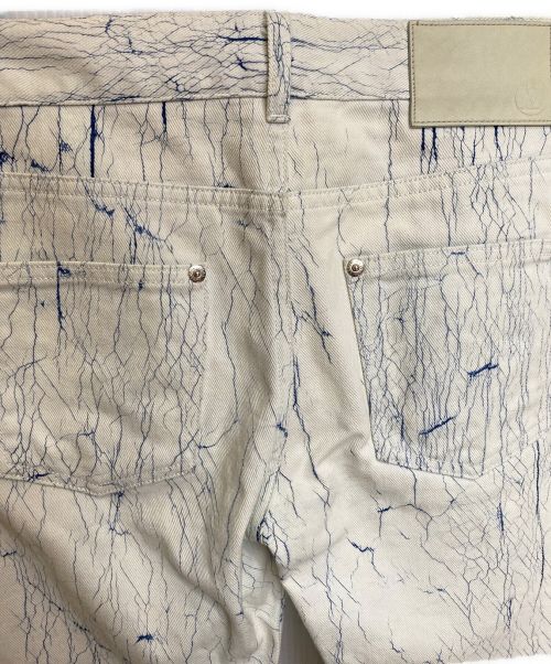 LOUIS VUITTON（ルイ ヴィトン）LOUIS VUITTON (ルイ ヴィトン) 総柄デニムパンツ ホワイト サイズ:Sの古着・服飾アイテム