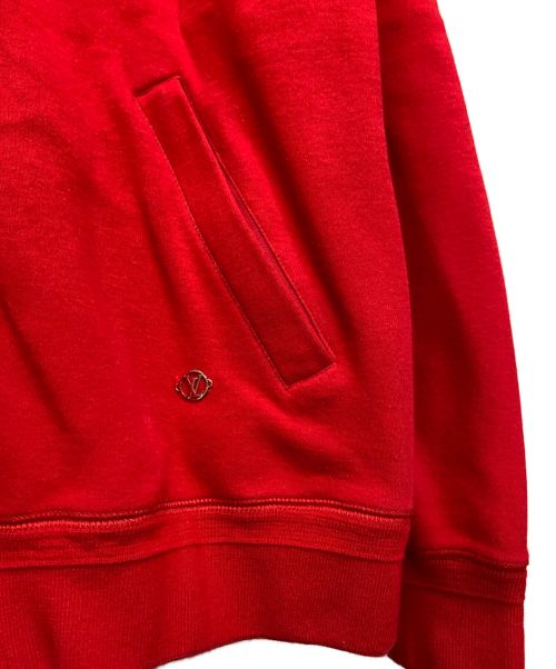 LOUIS VUITTON（ルイ ヴィトン）LOUIS VUITTON (ルイ ヴィトン) ジップアップフーディ レッド サイズ:Sの古着・服飾アイテム