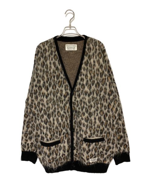 WACKO MARIA（ワコマリア）WACKO MARIA (ワコマリア) LEOPARD MOHAIR KNIT JAQUARD CARDIGAN ベージュ サイズ:Lの古着・服飾アイテム